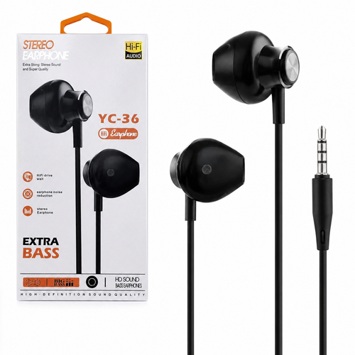 هندزفری باسیم جی بی ال مدل YC-36 با کیفیت صدای استریو و طراحی ارگونومیک