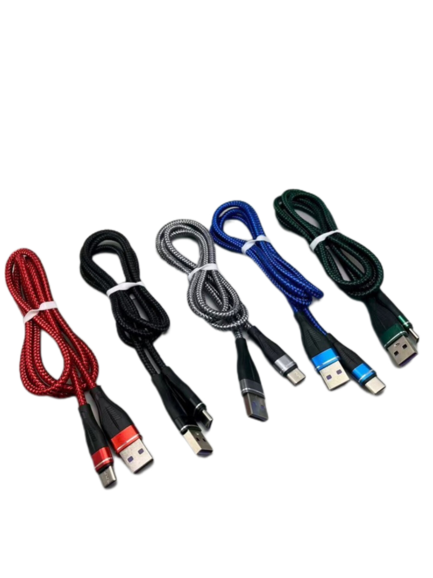 کابل USB به Type-C مدل H15 نخی محافظ‌دار مناسب شارژ سریع و انتقال اطلاعات